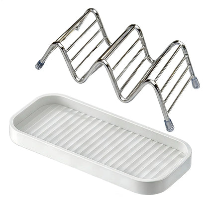 Stainless Steel Soap Dish with Drainage - Multifunctional Tray
