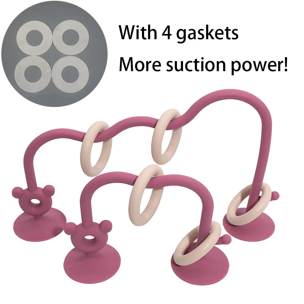 Silicone Baby Bead Puzzle Toy - Early Education Learning Game