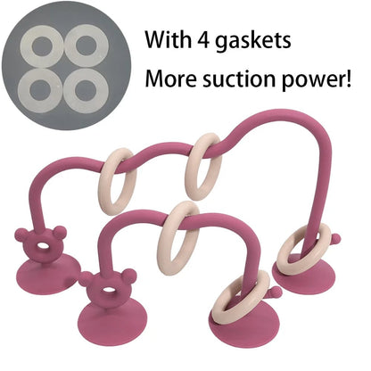 Silicone Baby Bead Puzzle Toy - Early Education Learning Game