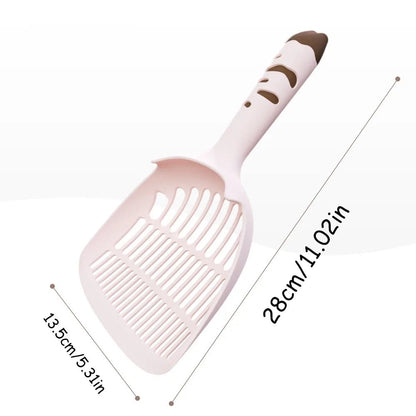 Fine Mesh Cat Litter Scoop Anti-Clog Pet Waste Scooper Shovel