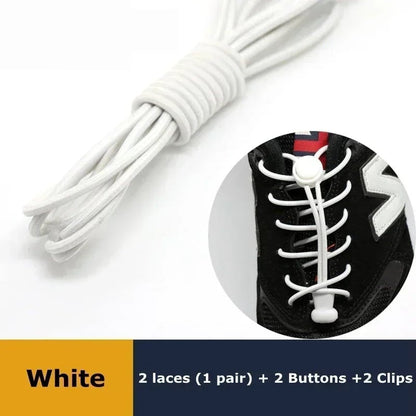 Elastic No Tie Shoelaces with Lock - Stretching Sneaker Hiking