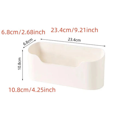 Wall Mounted Storage Rack - Kitchen Bathroom Cabinet Door Organizer