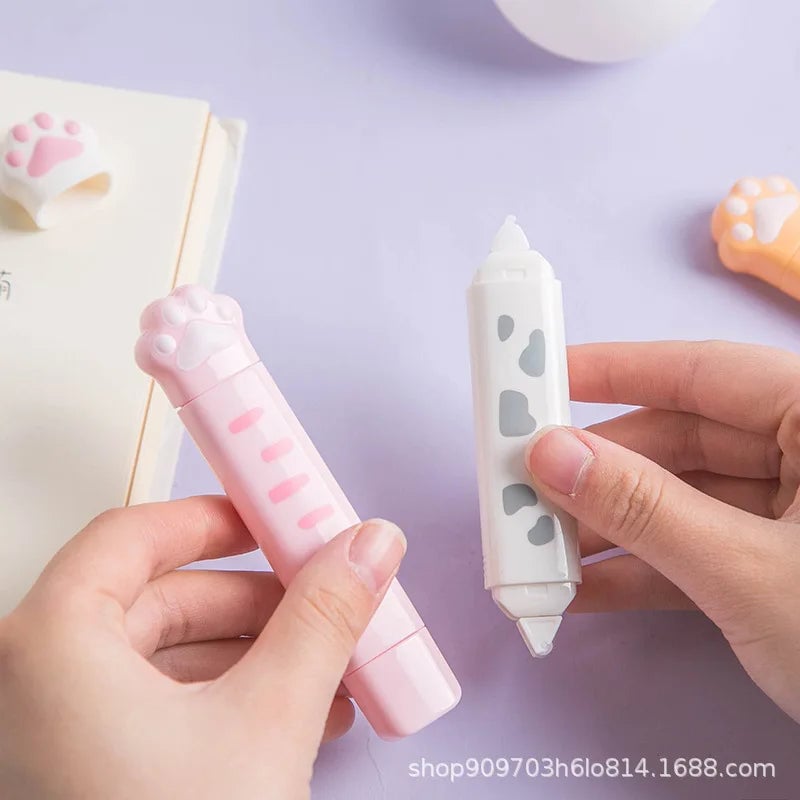 5mm Cat Claw Correction Tape School Supplies Set with Glue Dots