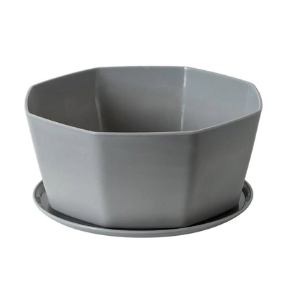 Plastic Plant Pots with Drainage Holes & Saucers Set 1/3/4pcs Indoor