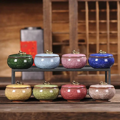 Portable Airtight Kitchen Storage Jar - Tea Coffee Sugar Container