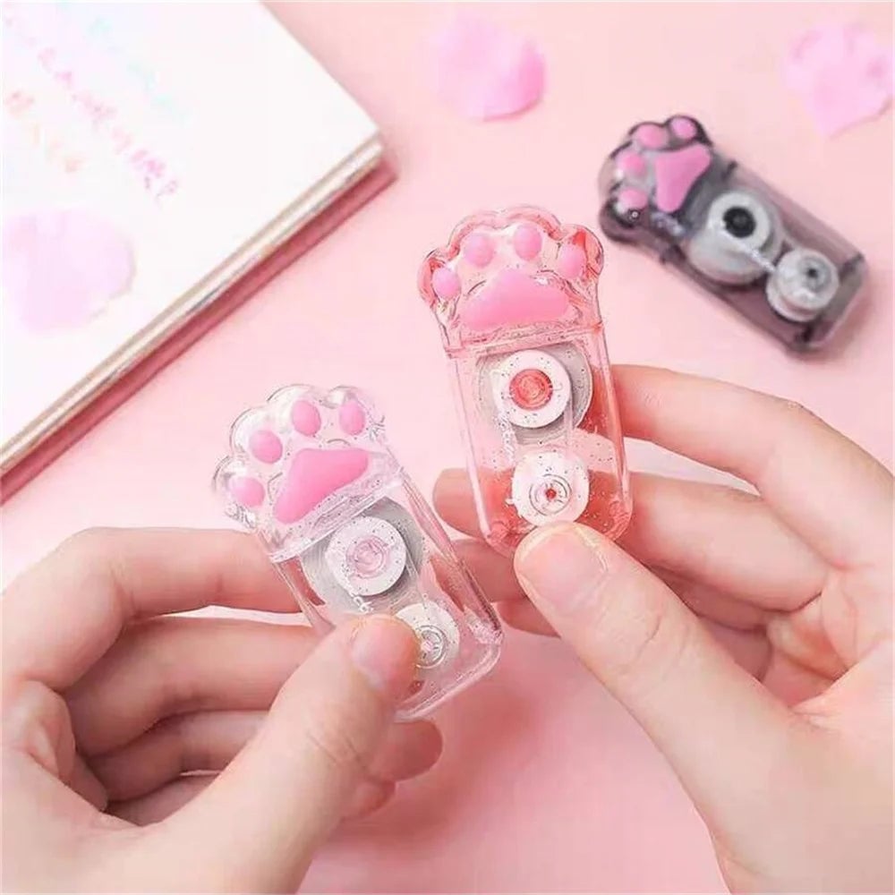 6M Cartoon Cat Claw Correction Tape - Quick Clean Writing Tool