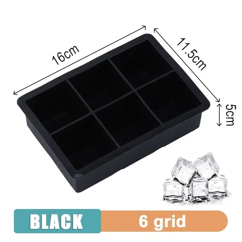 Giant Ice Cube Tray Silicone Mold - 4 6 8 15 160 Grid Food Grade