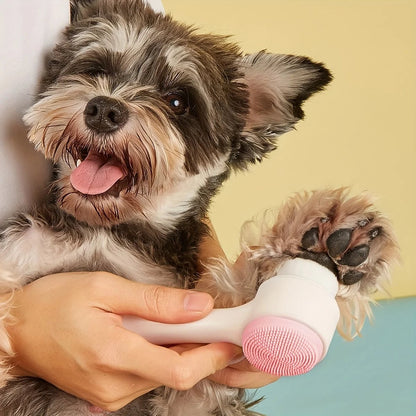 Silicone Pet Paw Cleaner Massage Brush - Dog Grooming Tool