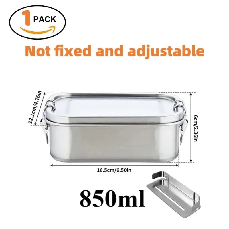 304 Stainless Steel Bento Lunch Box - Airtight BPA-Free Adult
