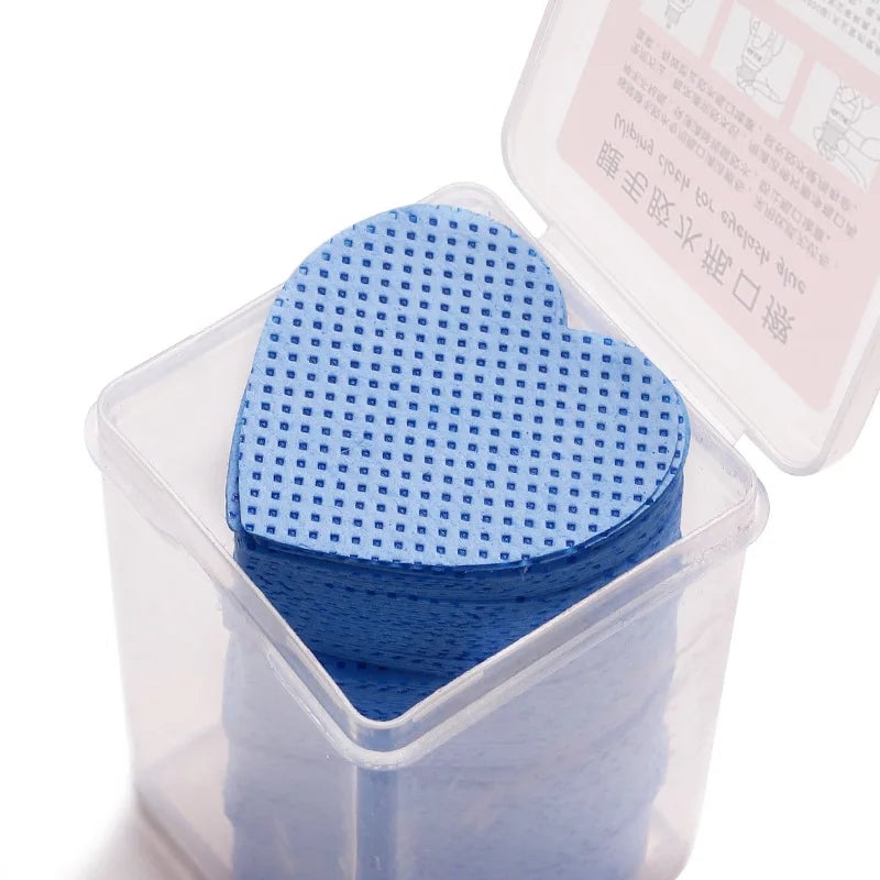 200pcs Cotton Eyelash Glue Remover Wipes - Lash Extension Cleaner