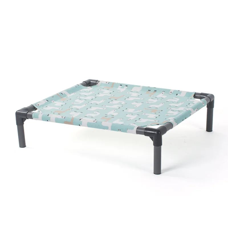 Raised Dog Hammock Bed Detachable Washable Mat Non-Slip Bottom