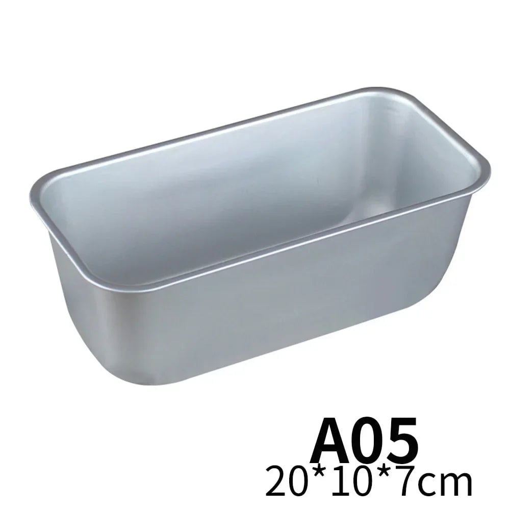 5-Size Non-Stick Aluminium Loaf Pan Set Rectangle Baking Molds