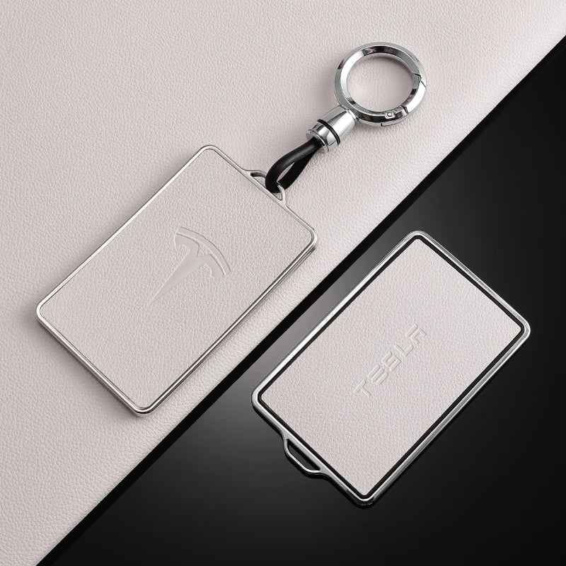 TPU Leather Tesla Key Fob Case NFC Compatible Model 3/S/X/Y Cover