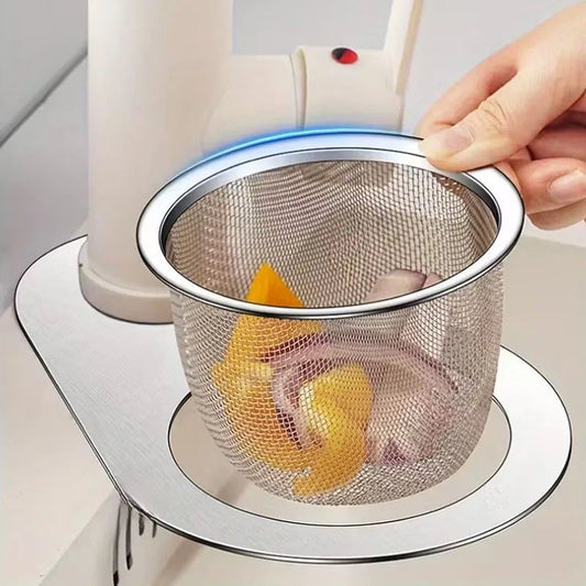 Stainless Steel Swan Sink Strainer Basket Drain Colander