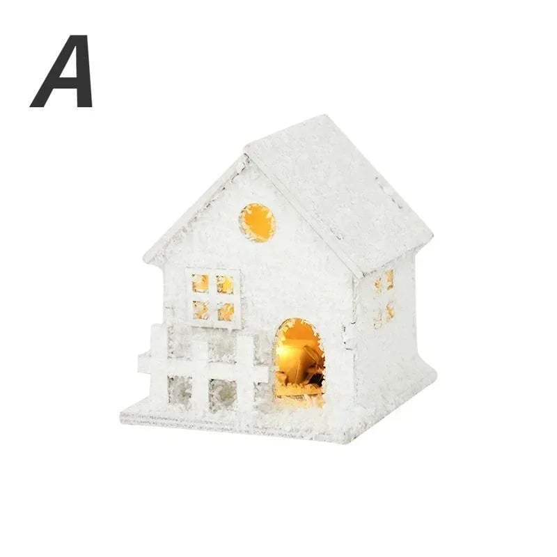 LED Snowflake Christmas Lights - Shining Holiday Decorations Small House
