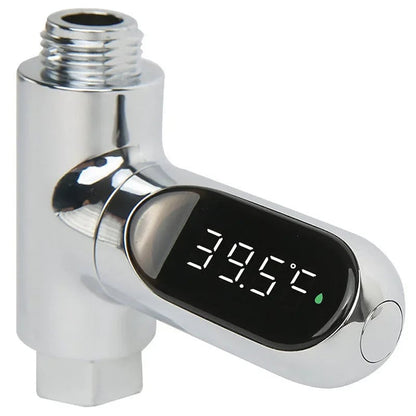 LED Display Water Thermometer 5-85℃ Self-Powered Baby Shower Monitor