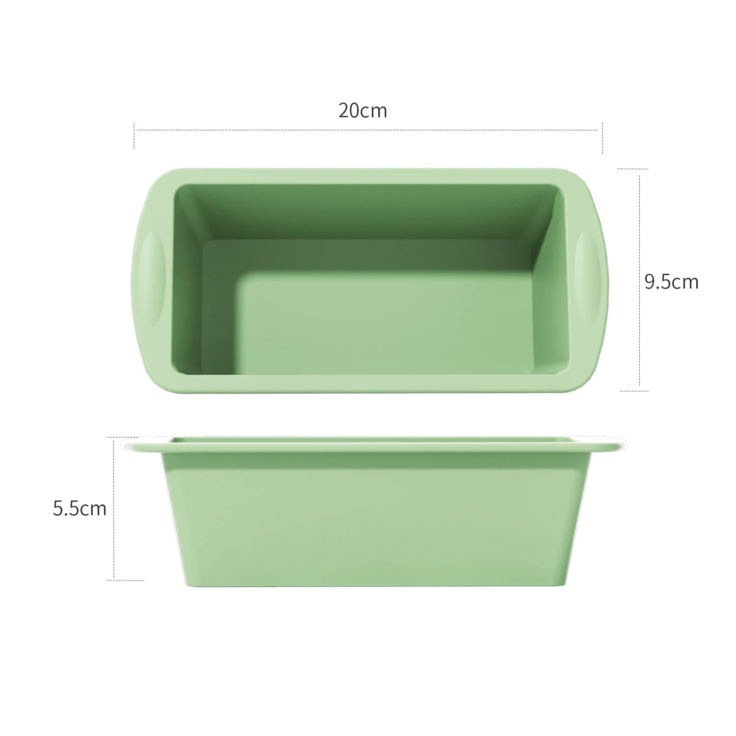 Silicone Mini Loaf Pans NonStick Rectangle Cake Baking Molds Set