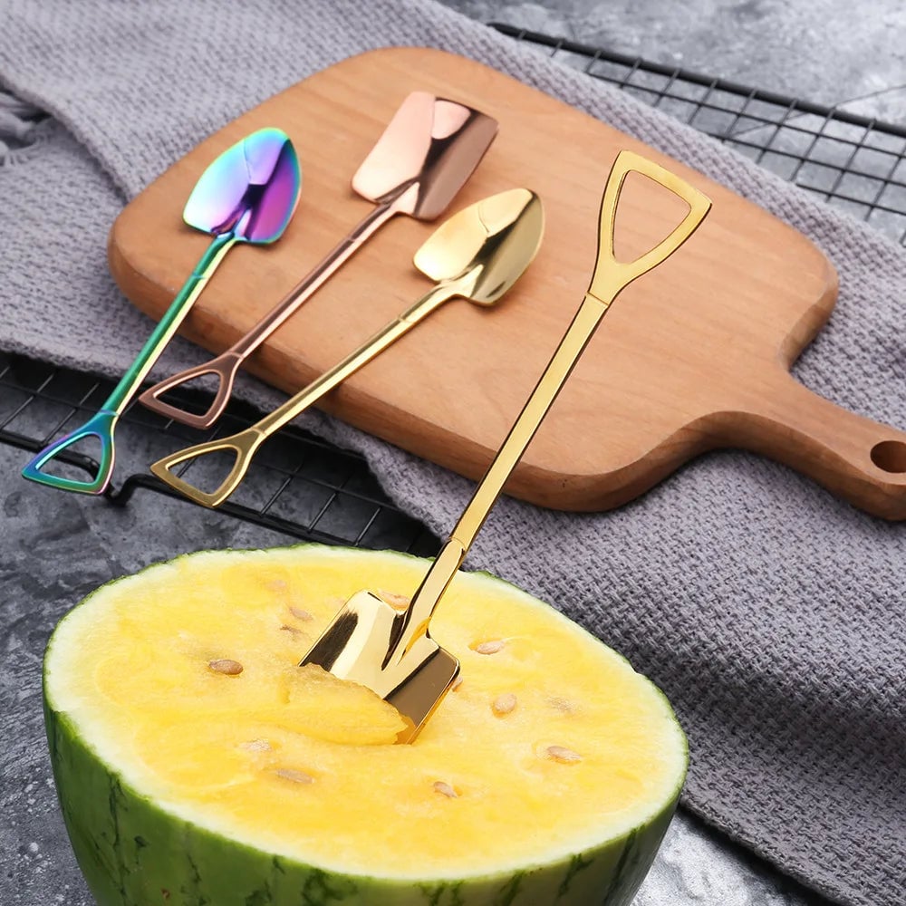 Stainless Steel Shovel Spoon - Ice Cream Watermelon Flat Tip