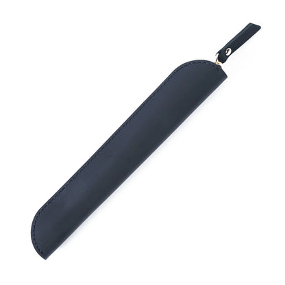 Handmade Cowhide Leather Single Pen Case Travel Protective Sheath