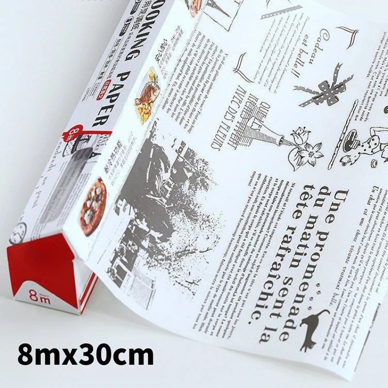 Precut Parchment Paper Baking Sheets Non-Stick 5/8/10/20m Roll