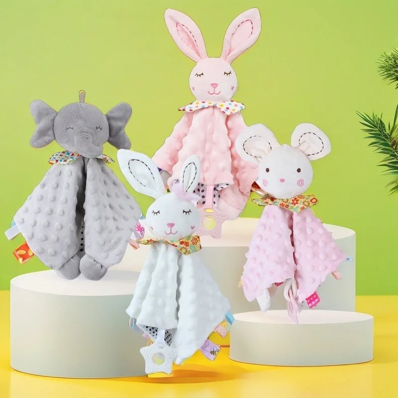 Custom Embroidered Baby Safety Doll - Personalized Animal Design