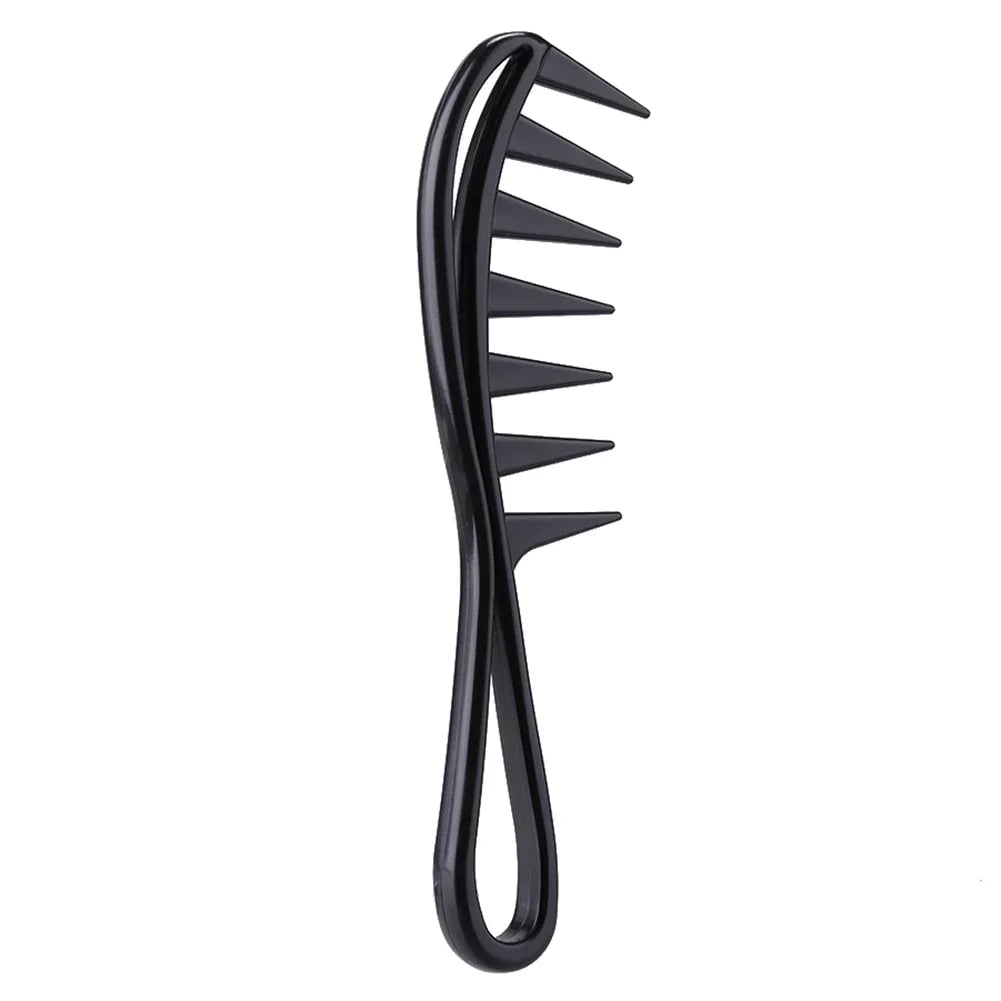 Wide Tooth Shark Comb - Exfoliating Curly Hair Salon Styling Tool
