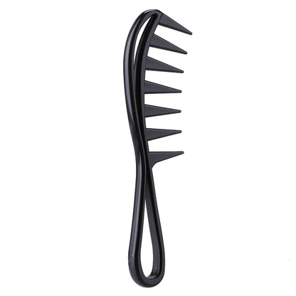 Wide Tooth Shark Comb - Exfoliating Curly Hair Salon Styling Tool