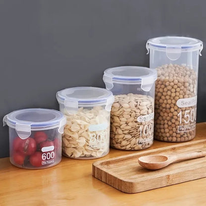 Airtight Plastic Grain Storage Container - Food Storage Jar Tank