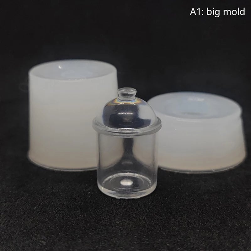 Mini Silicone Food Jar Molds - Dollhouse Kitchen DIY Cookie Candy Jars