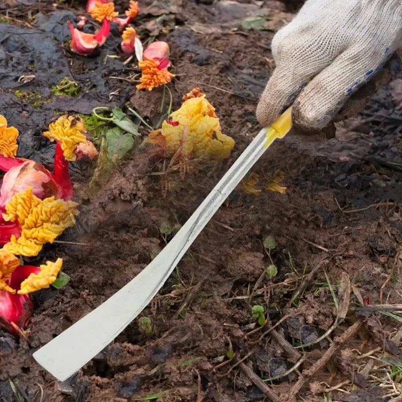 T-Shaped Stainless Steel Weeding Trowel Hand Tool for Transplanting