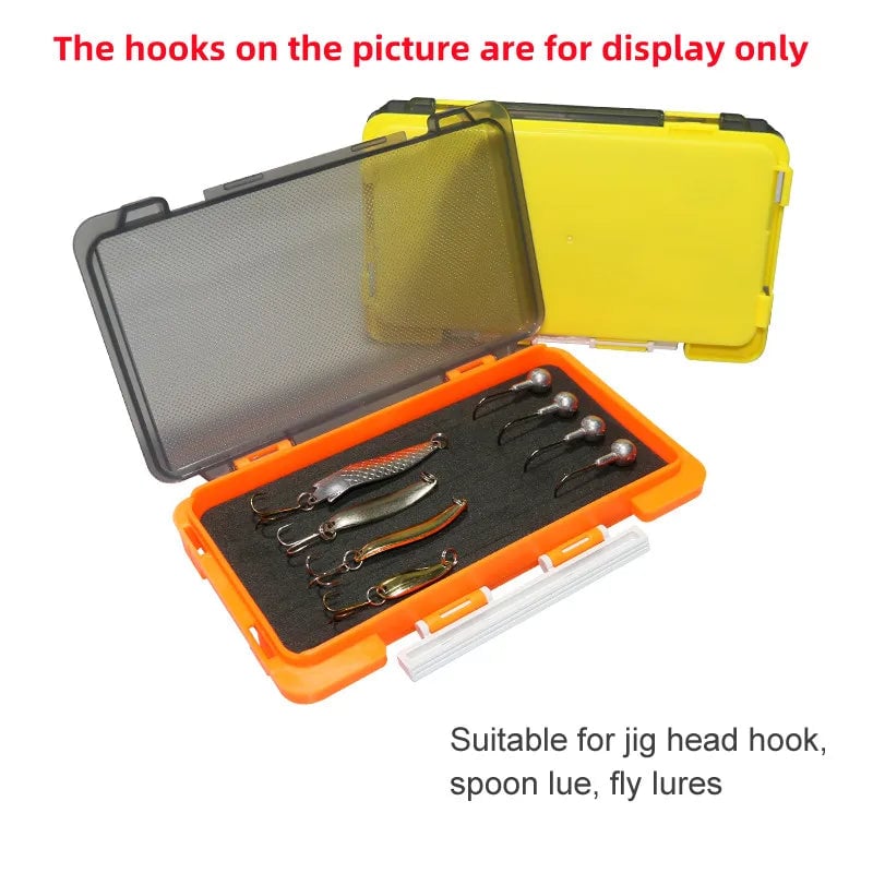 Portable Fishing Tackle Box with Sponge Pad - Multi-Compartment Lure