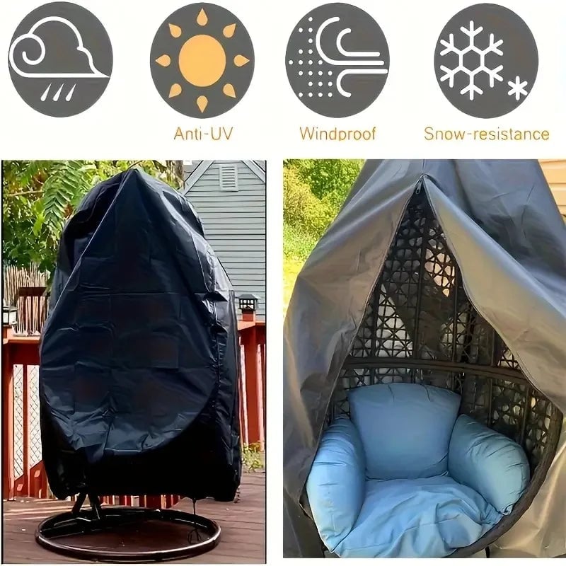 Oxford Cloth Egg Chair Cover Waterproof Outdoor Patio Swing