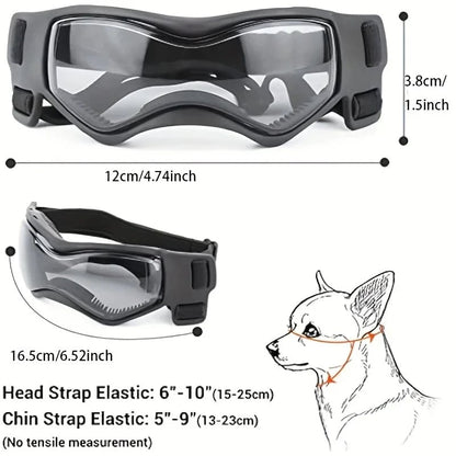 UV Protective Dog Goggles - Anti-Wind Sunglasses for Small Medium Dogs