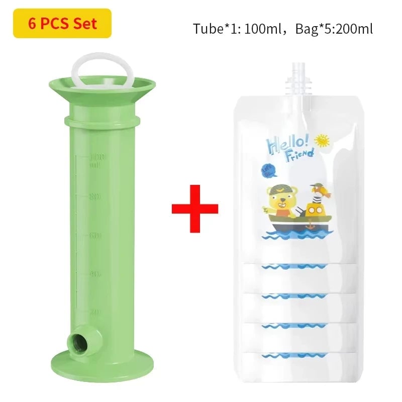 Baby Food Puree Filling Dispenser - Reusable Feeding Pouch Container