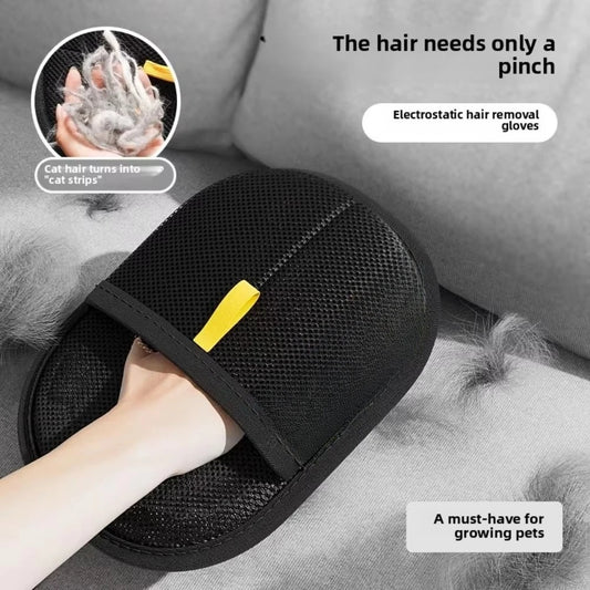 Pet Hair Remover Gloves - Dual Purpose Grooming & Cleaning Tool
