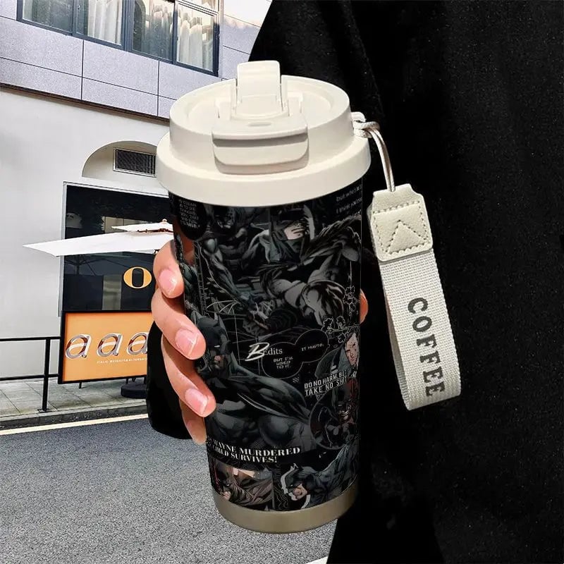 Batman Justice League Stainless Steel Thermos Mug Large Capacity