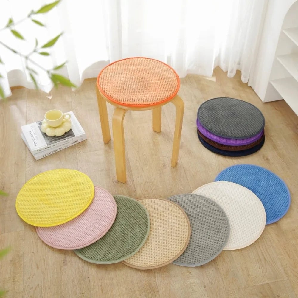 25/35cm Round Chair Cushion Non-slip Thick Warm Seat Pad Winter
