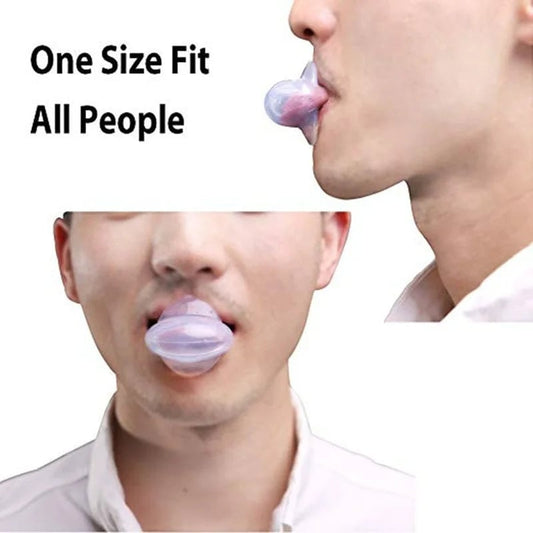 Silicone Tongue Retainer Anti Snore Device - Sleep Apnea Relief Aid