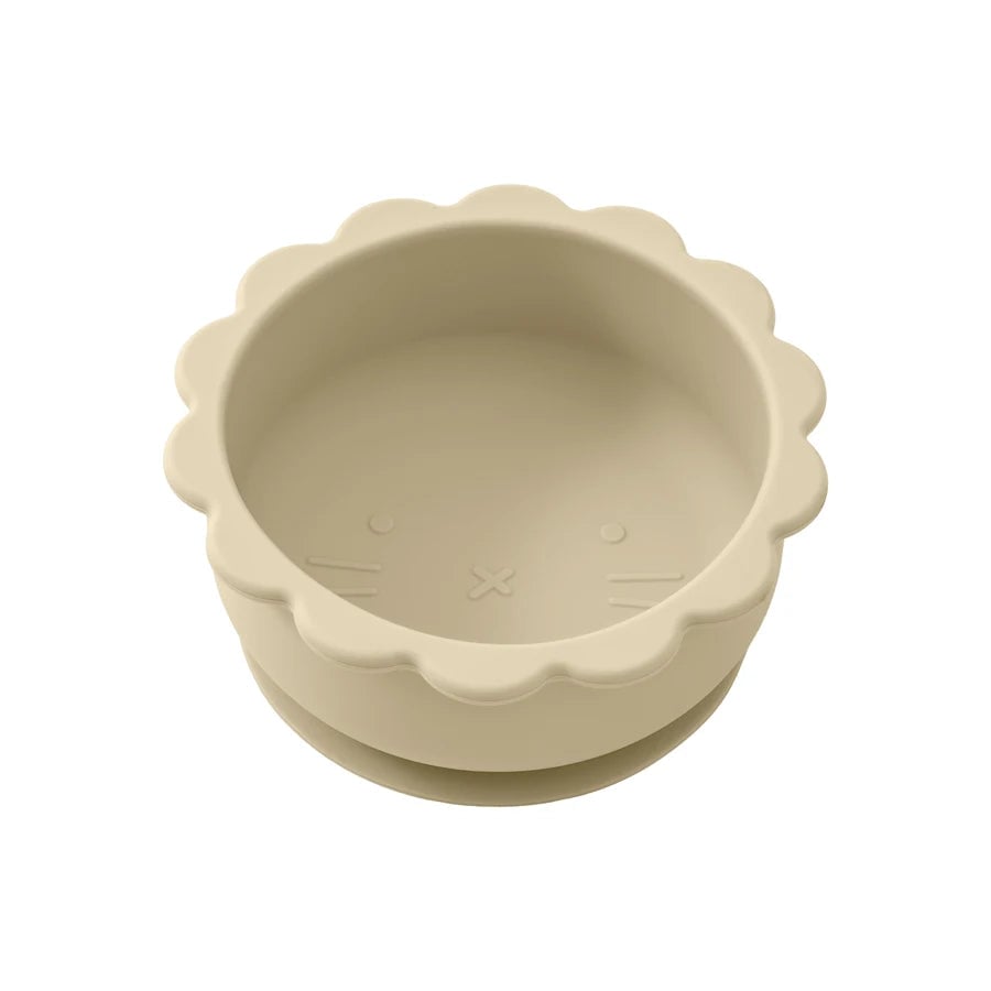 BPA Free Silicone Baby Bowl - Lion Shape with Suction Base