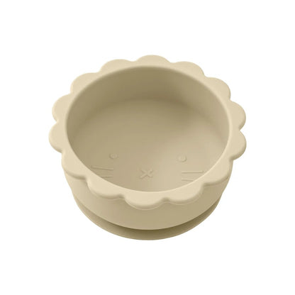 BPA Free Silicone Baby Bowl - Lion Shape with Suction Base