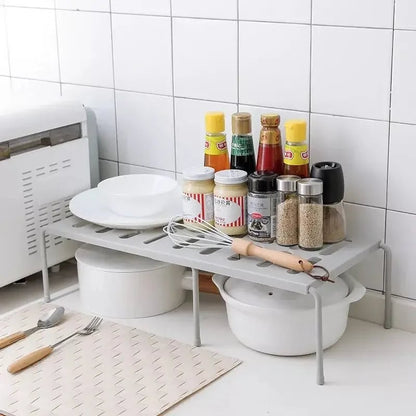 Multi-Purpose Storage Shelf Organizer - Kitchen Wardrobe Cabinet