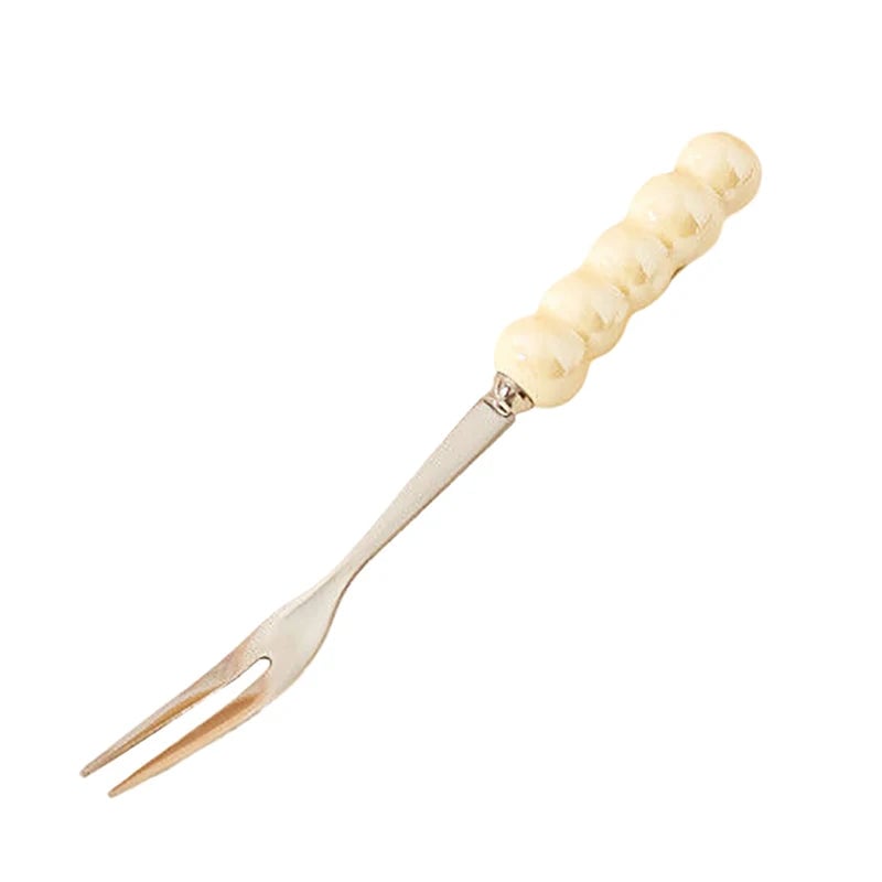 4-Tine Stainless Steel Dinner Forks Set Korean Cutlery Kitchen
