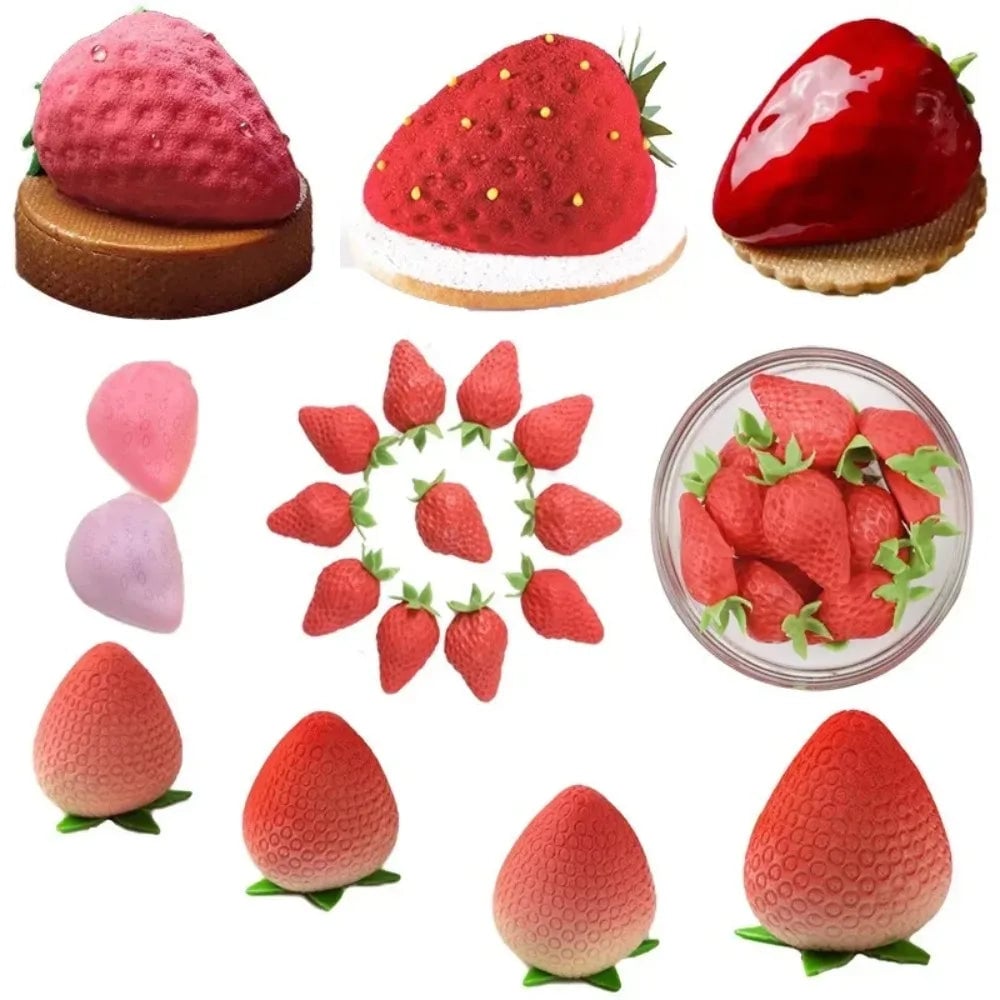 Silicone Mousse Cake Mold - Multi-Fruit Design Baking Tool