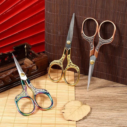 Stainless Steel Retro Embroidery Scissors Professional Tailor Shears