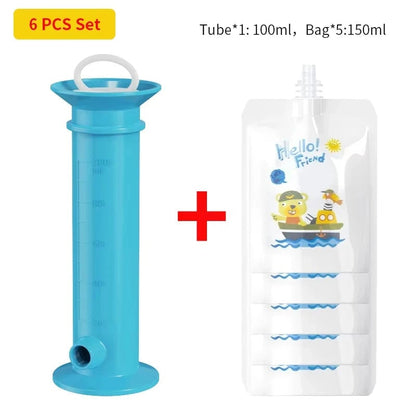 Baby Food Puree Filling Dispenser - Reusable Feeding Pouch Container