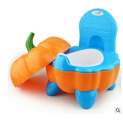 Kids Portable Potty Training Seat - Cartoon Cow Design Toddler Toilet