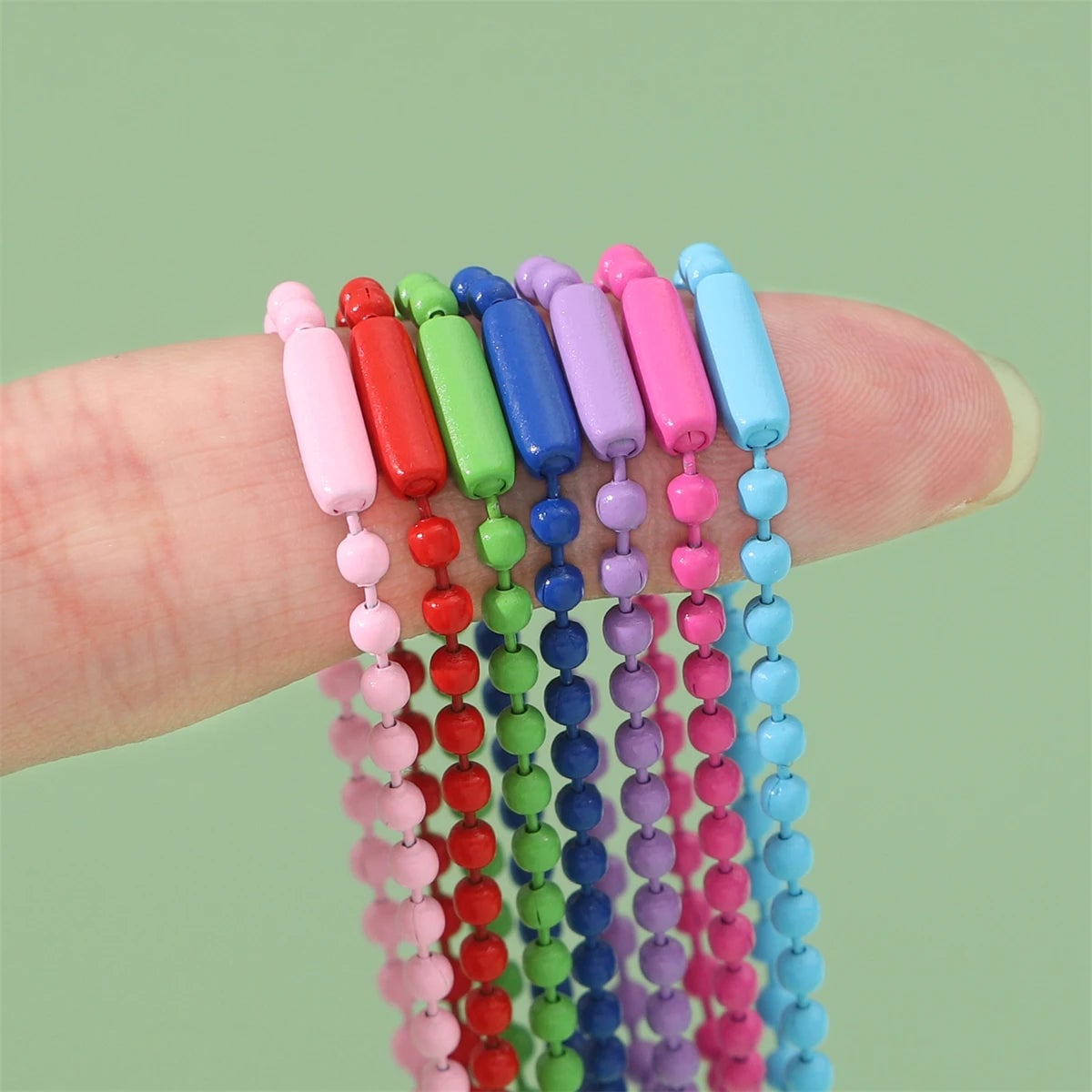 Ball Bead Chains 11.5cm DIY Jewelry Connector 20/40/60/80pcs Set