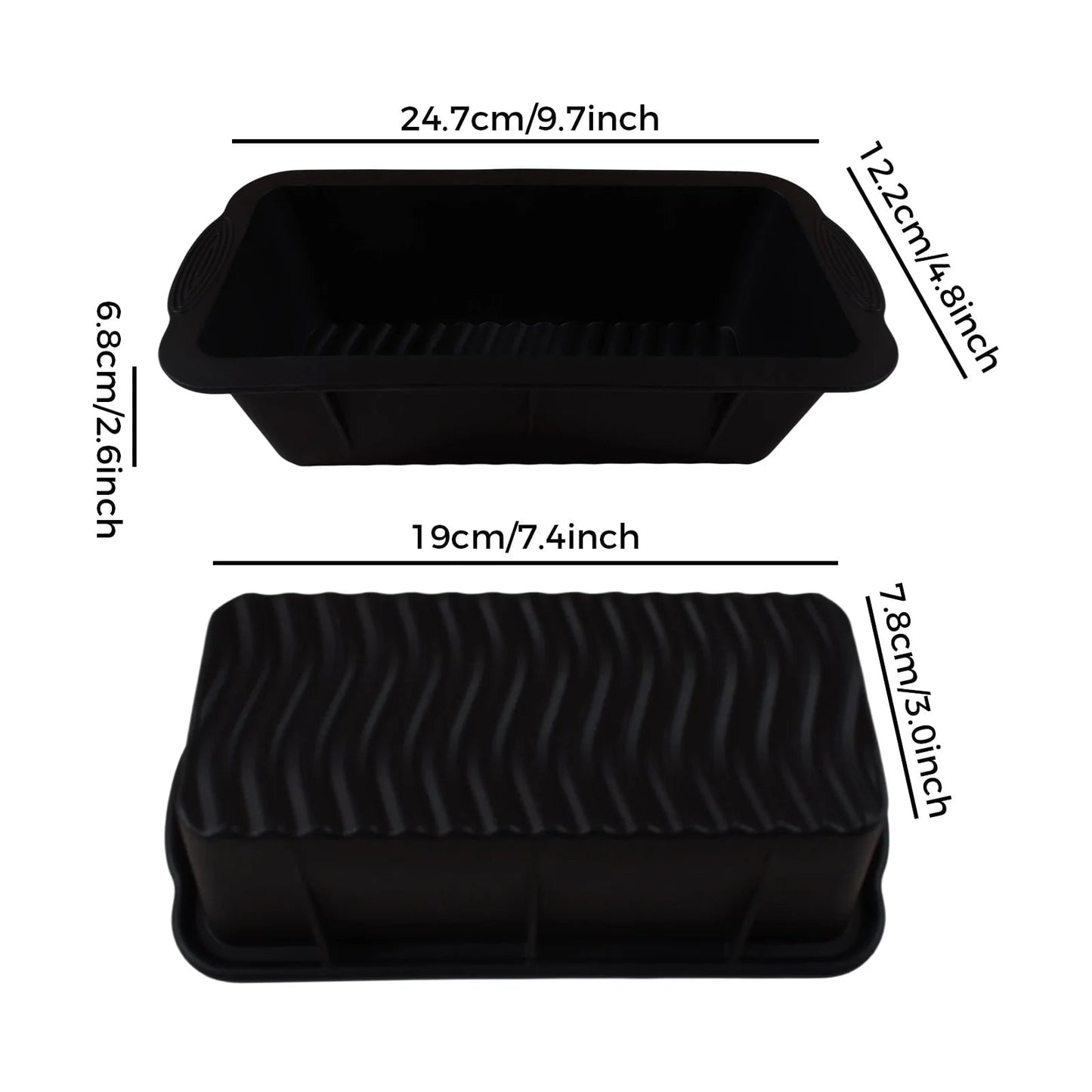 Food Grade Silicone Loaf Pan Non-Stick Rectangular Bread Mold