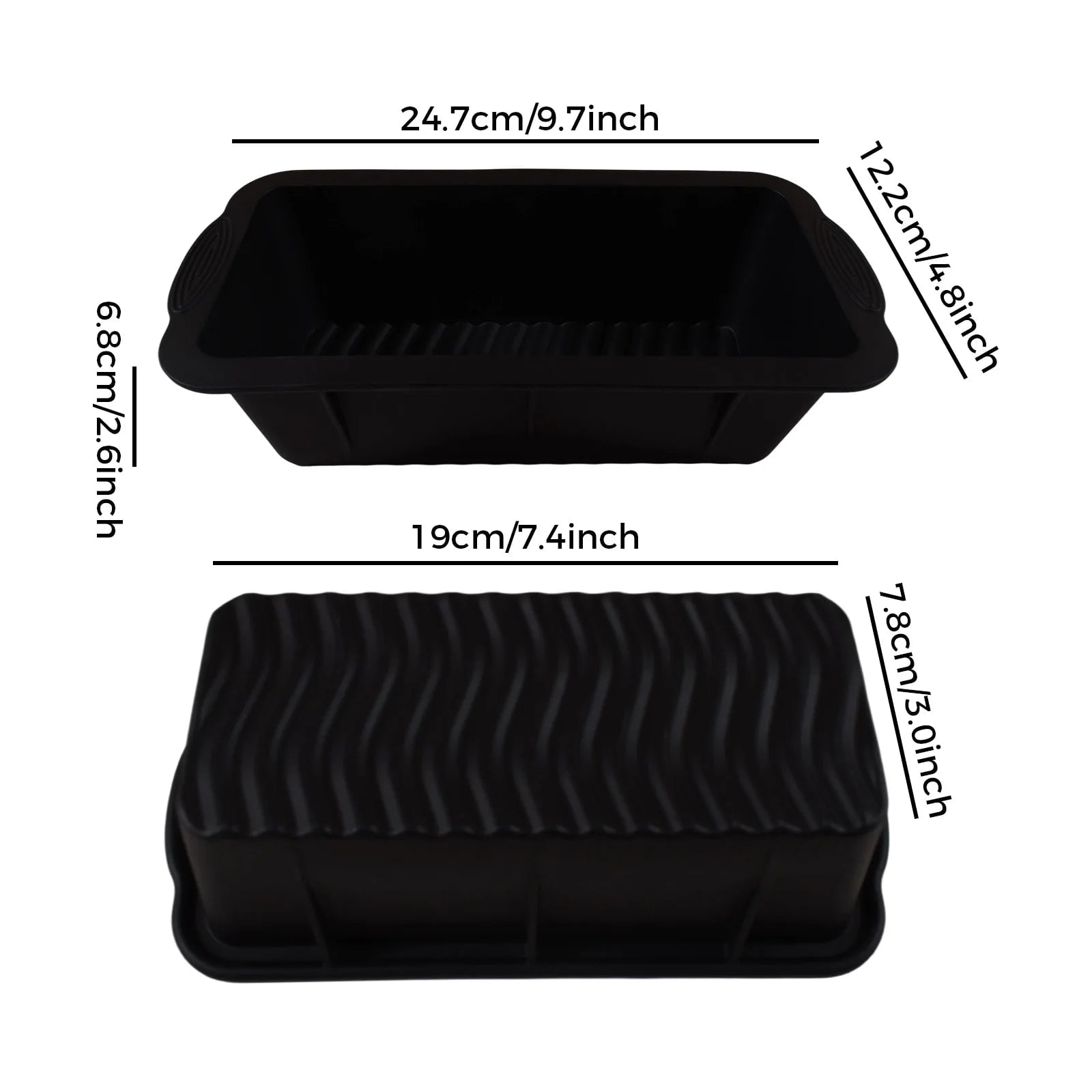 Food Grade Silicone Loaf Pan Non-Stick Rectangular Bread Mold