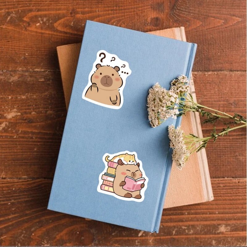 500PCS Capybara Stickers Pack - Waterproof Vinyl Decals Laptop Car